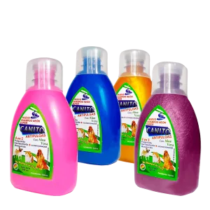 Shampoo Antipulgas Super Canito Neón 500 ml.
